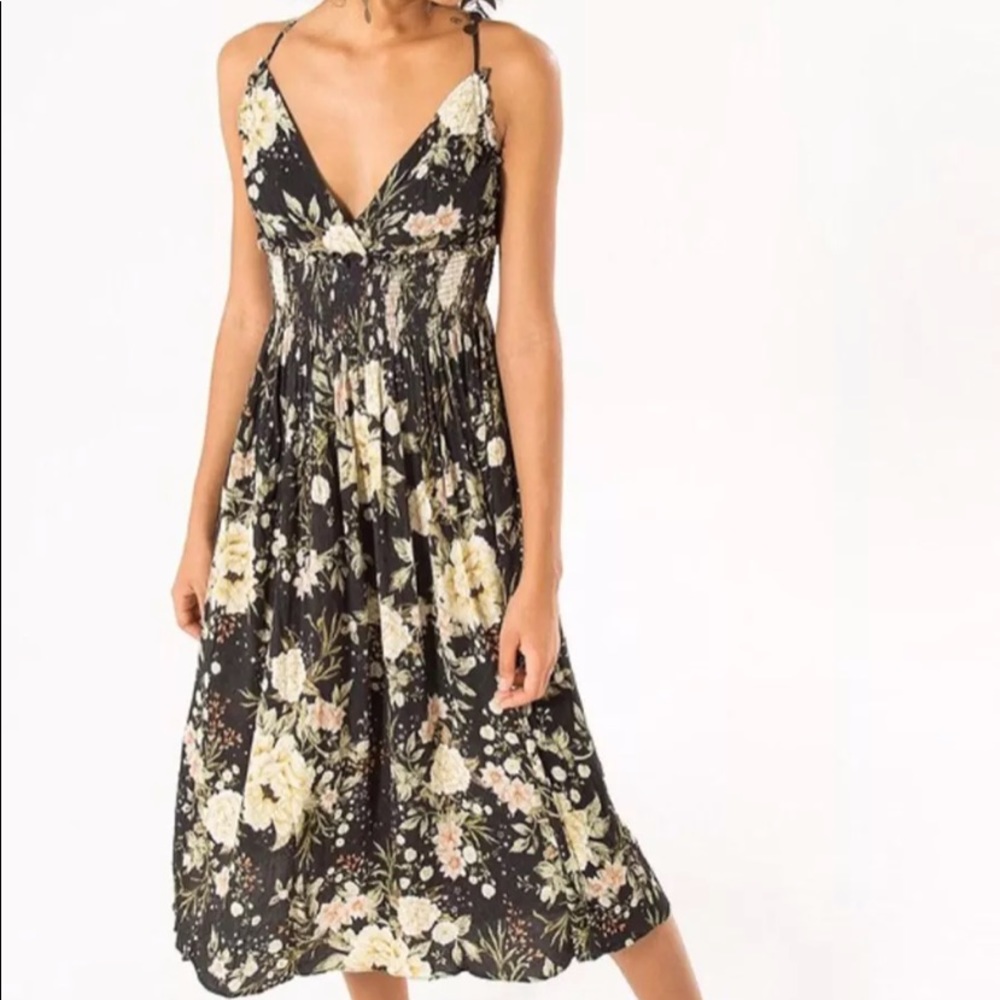 NWOT Farm Rio Floral Anita Dress, L